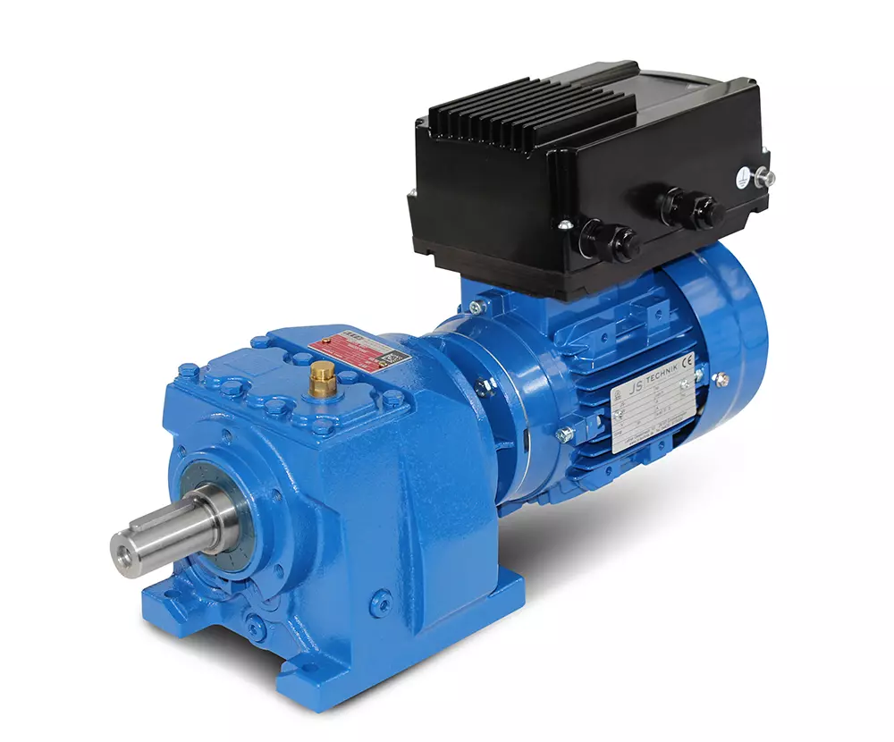 MV-F002-712-4 - 0,37kW - 25 bis 300 Upm Stirnradgetriebe+ FU-Motor Alpha