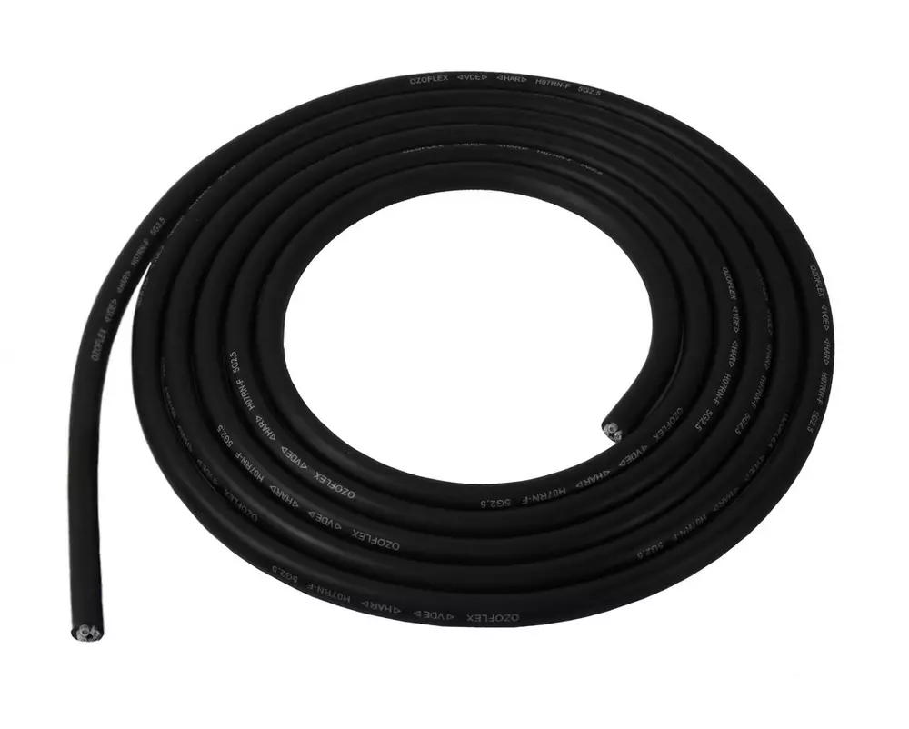 Fleksibel motortilkoblingskabel 4 x 2,5 mm²