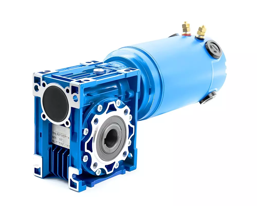 CMRV040 DC350-2, 24V, 0,50 kW, 100 Upm, IP40 Schneckengetriebemotor