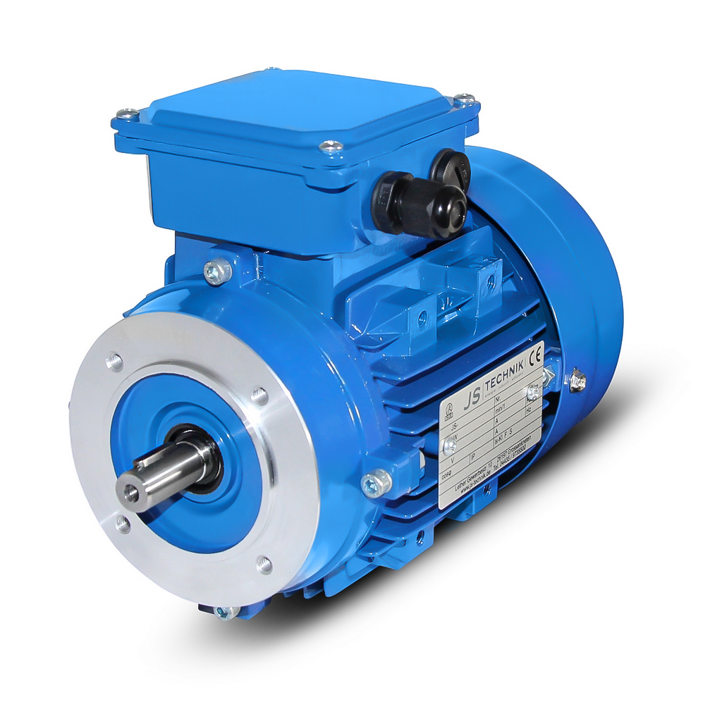 Elektromotor Drehstrom 0,75kW S3 3000/min Welle 19mm 80 B35(Fuß+Flans