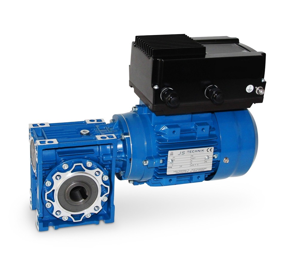 Schneckengetriebe+ FU-Motor 040-712-4 - 0,37 KW - 9 bis 110 Upm